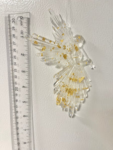 Gold foil angel ornament