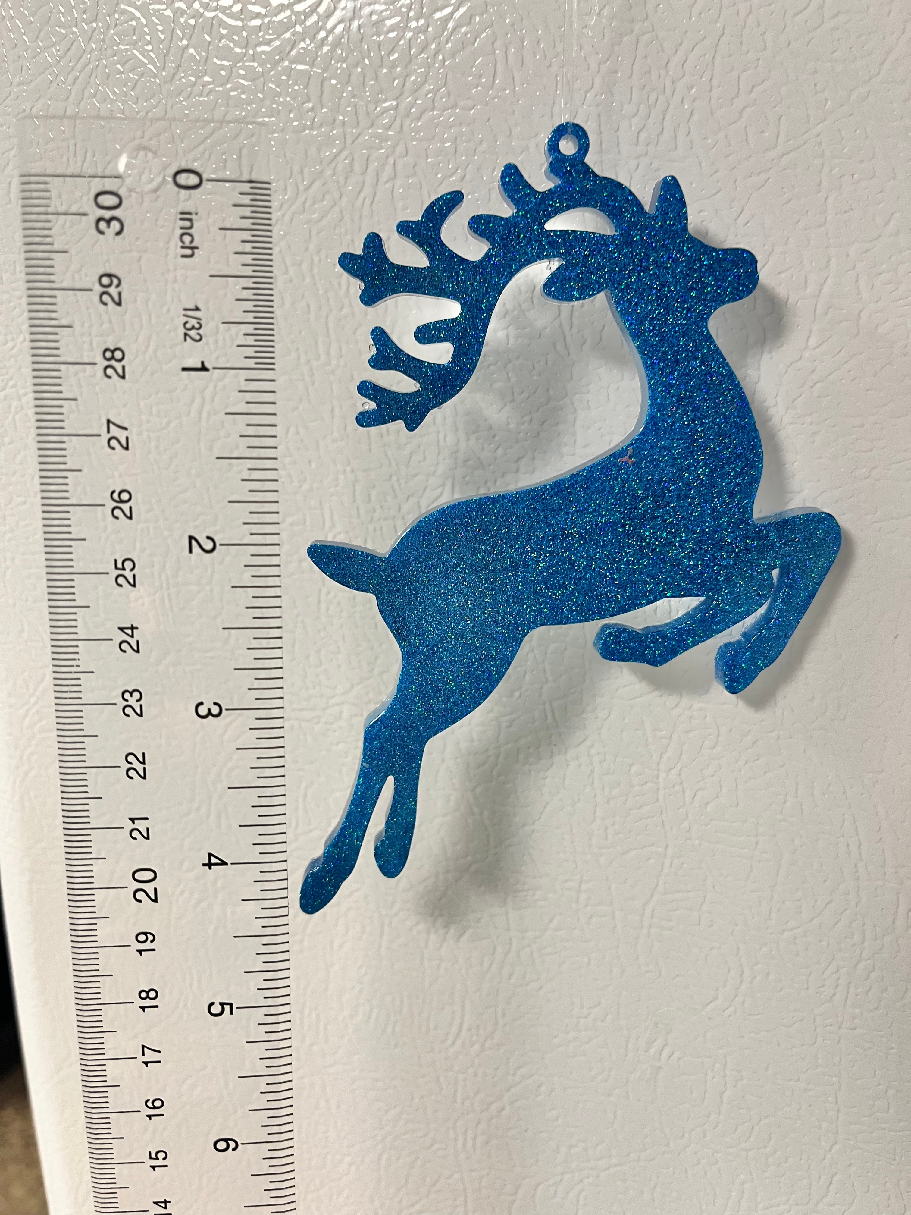 Blue turquoise reindeer #1