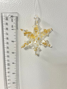 Gold foil snowflake #1