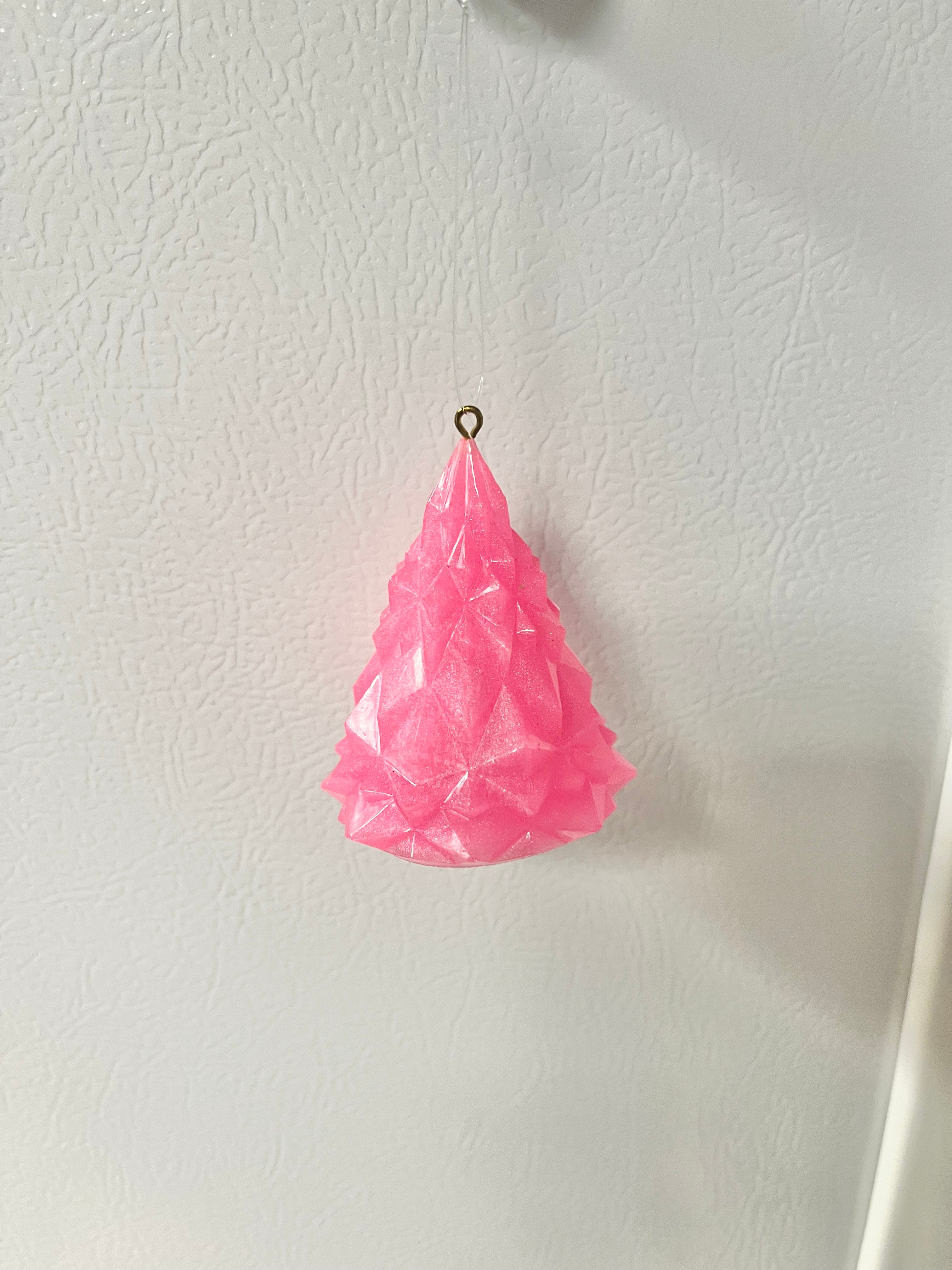 Pink Christmas tree ornament