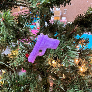 Purple bang bang Christmas ornament