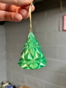 Green Christmas tree ornament