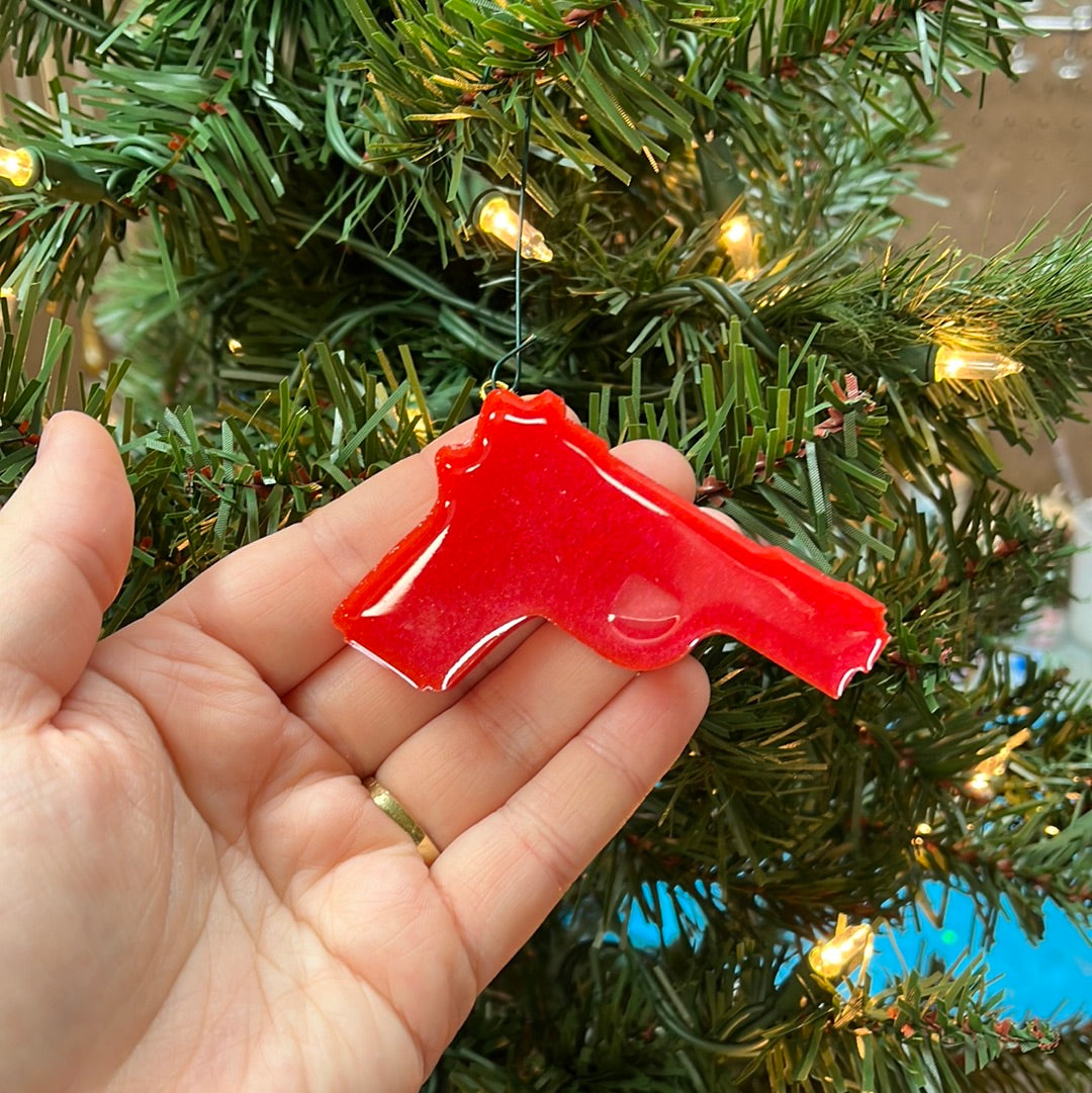 Red bang bang Christmas ornament