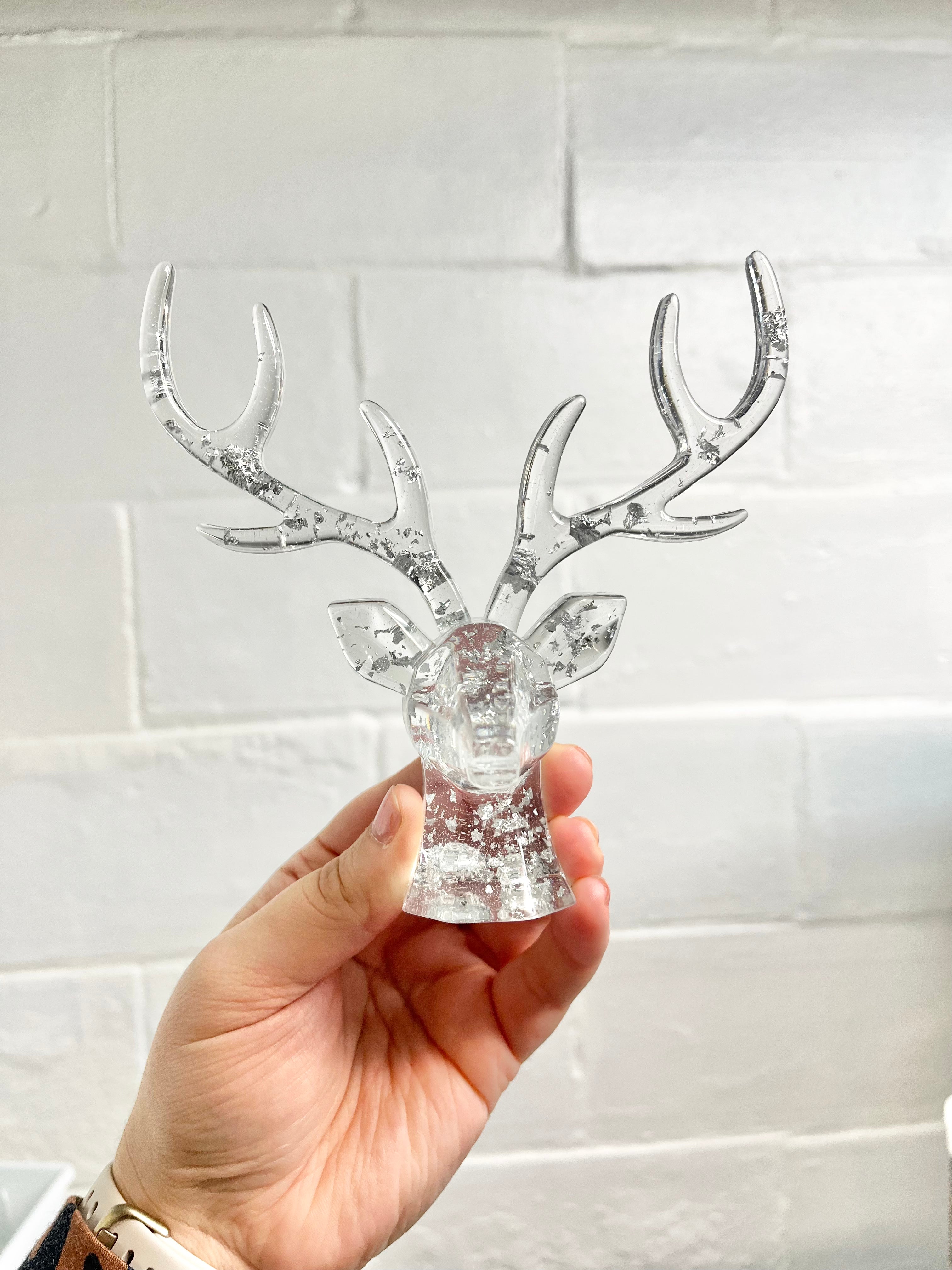 Silver foil reindeer