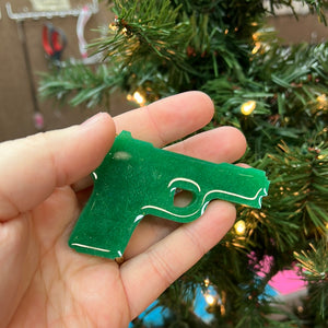 Green bang bang Christmas ornament