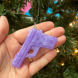 Purple bang bang Christmas ornament