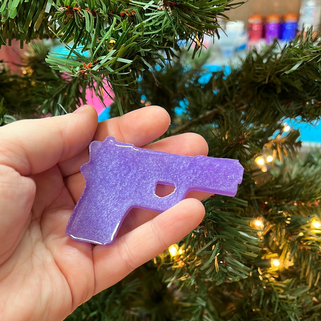 Purple bang bang Christmas ornament