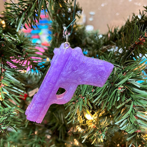 Purple bang bang Christmas ornament