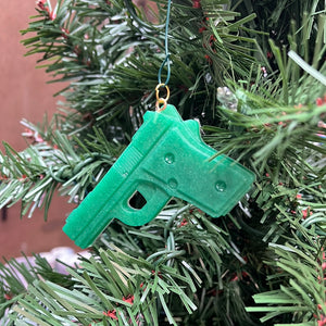 Green bang bang Christmas ornament